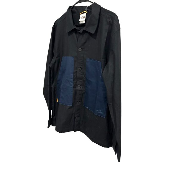 The North Face NWT Mens Medium Field Shacket Black Blue Outdoors Gorpcore - Picture 3 of 10